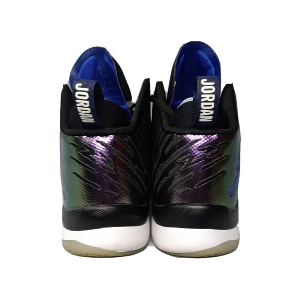 Nike Air Jordan Super Fly 5 Black/Concord-White Men's Size 8.5 - Picture 7 of 9